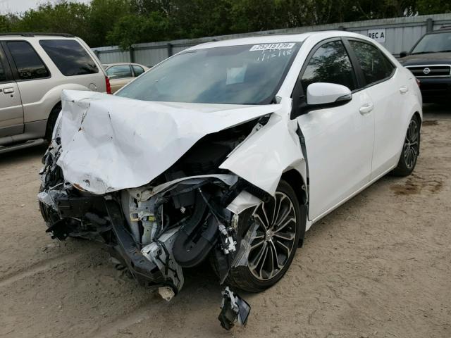 2T1BURHE6EC173696 - 2014 TOYOTA COROLLA L WHITE photo 2