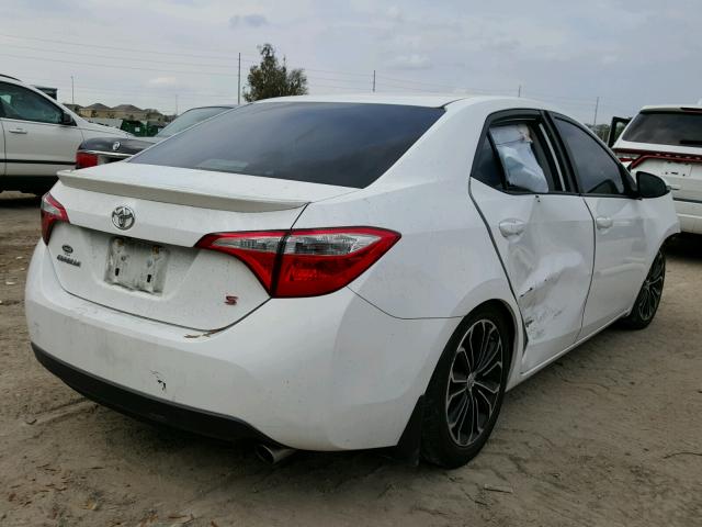 2T1BURHE6EC173696 - 2014 TOYOTA COROLLA L WHITE photo 4