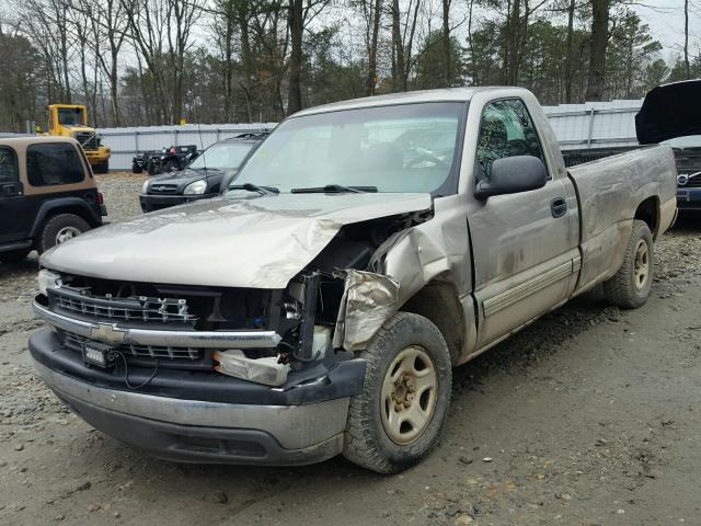 1GCEC14W62Z102757 - 2002 CHEVROLET SILVERADO TAN photo 2