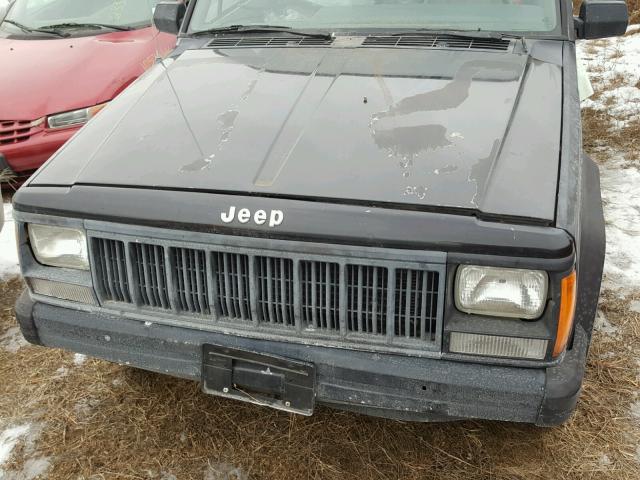 1J4FJ87S0NL229842 - 1992 JEEP CHEROKEE S BLACK photo 7