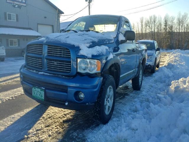 1D7HU16D34J262768 - 2004 DODGE RAM 1500 S BLUE photo 2