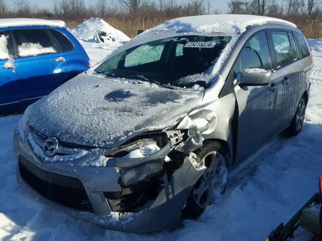 JM1CR2WL2A0368259 - 2010 MAZDA 5 SILVER photo 2