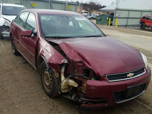 2G1WT55K869408780 - 2006 CHEVROLET IMPALA LT RED photo 1