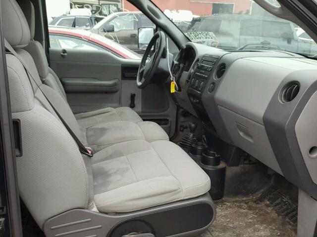 1FTRX14W75FA89108 - 2005 FORD F150 Սև լուսանկար 5