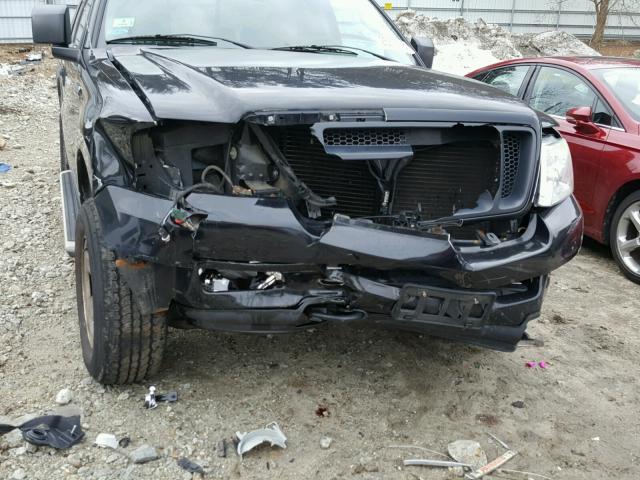 1FTRX14W75FA89108 - 2005 FORD F150 Սև լուսանկար 9