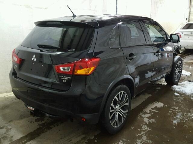 JA4AR3AW5GZ050858 - 2016 MITSUBISHI OUTLANDER BLACK photo 4