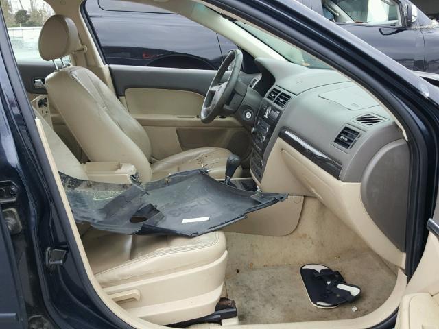 3FAHP08118R118295 - 2008 FORD FUSION SEL BLUE photo 5