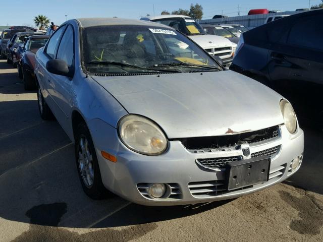 1B3ES56C64D621063 - 2004 DODGE NEON SXT SILVER photo 1