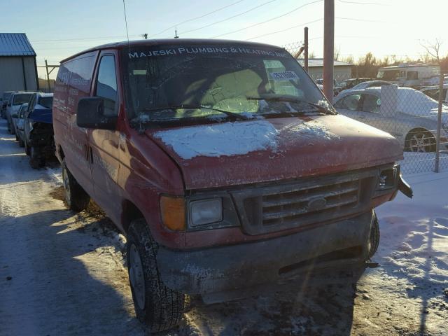 1FTNE24W47DA94193 - 2007 FORD ECONOLINE RED photo 1