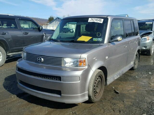 JTLKT334050196307 - 2005 TOYOTA SCION XB GRAY photo 2