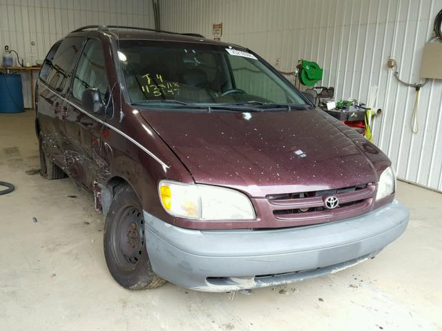 4T3ZF13C6YU247466 - 2000 TOYOTA SIENNA LE BURGUNDY photo 1