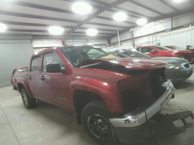 1GTDS136258229175 - 2005 GMC CANYON MAROON photo 1