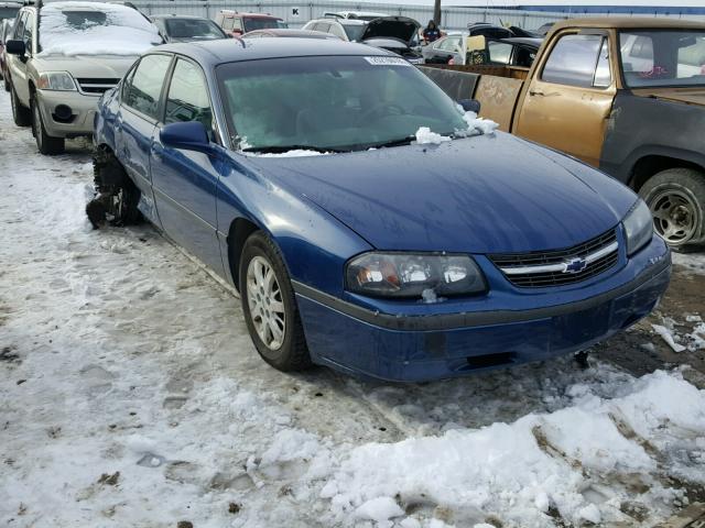 2G1WF52E739177520 - 2003 CHEVROLET IMPALA BLUE photo 1