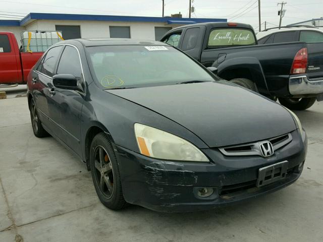 1HGCM56875A109201 - 2005 HONDA ACCORD EX BLACK photo 1