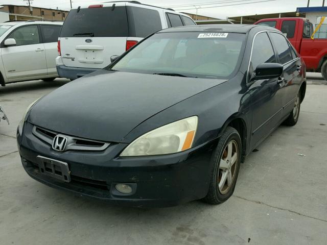 1HGCM56875A109201 - 2005 HONDA ACCORD EX BLACK photo 2