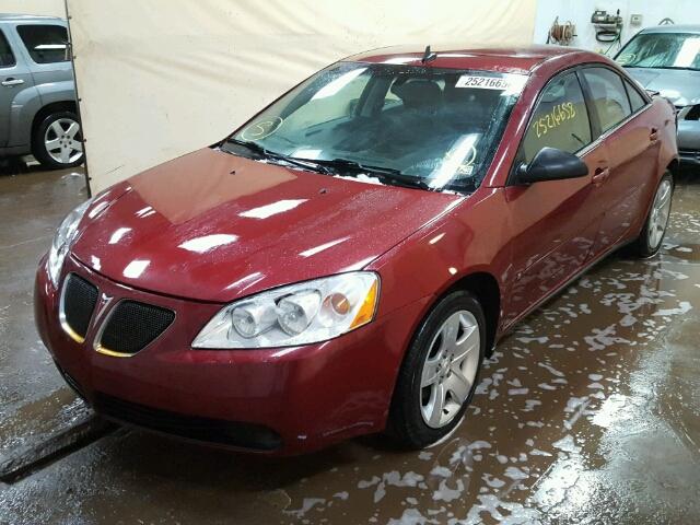 1G2ZG57B994145801 - 2009 PONTIAC G6 MAROON photo 2