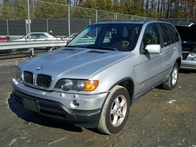 5UXFA53513LP27029 - 2003 BMW X5 3.0I SILVER photo 2