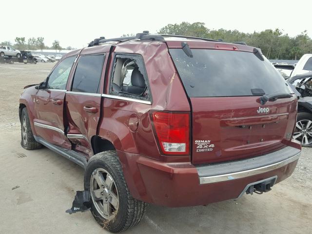 1J8HR58M27C667408 - 2007 JEEP GRAND CHER RED photo 3