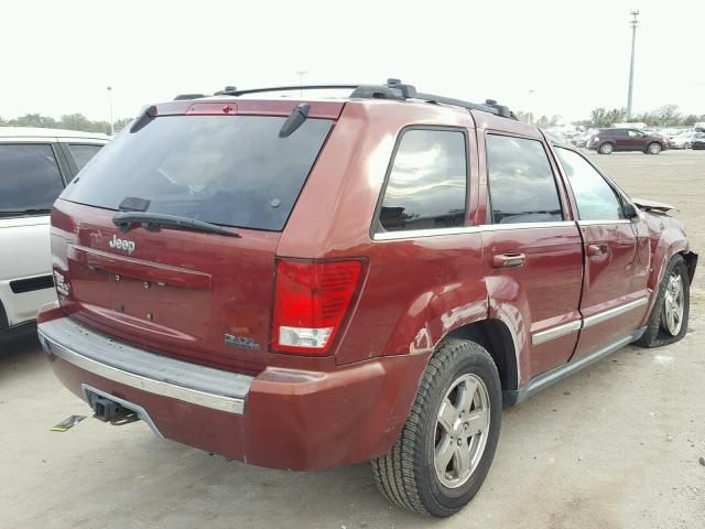 1J8HR58M27C667408 - 2007 JEEP GRAND CHER RED photo 4