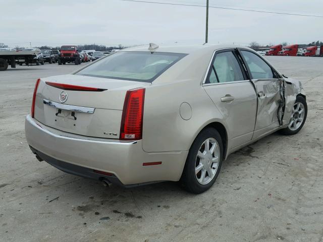 1G6DF577190160923 - 2009 CADILLAC CTS TAN photo 4