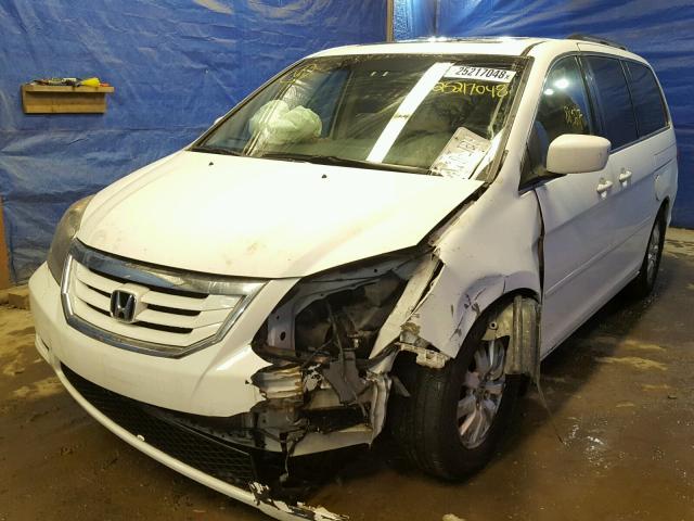 5FNRL38669B401513 - 2009 HONDA ODYSSEY EX WHITE photo 2