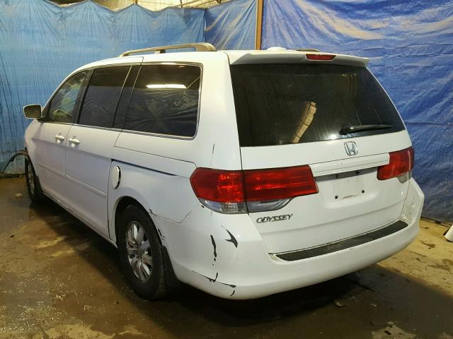 5FNRL38669B401513 - 2009 HONDA ODYSSEY EX WHITE photo 3