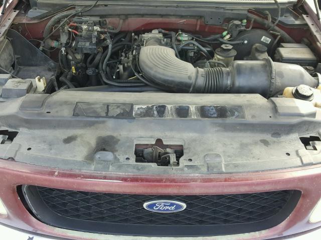 1FTRX17L6WKA86324 - 1998 FORD F150 MAROON photo 7