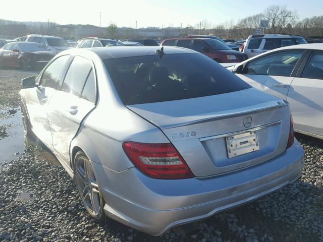 WDDGF4HB5EG246430 - 2014 MERCEDES-BENZ C 250 SILVER photo 3