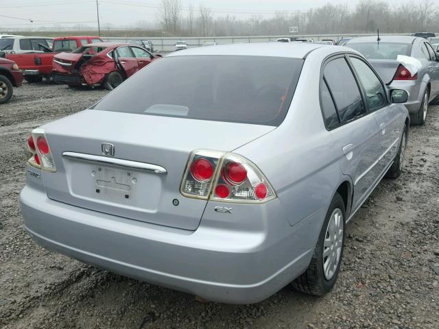 JHMES26741S004170 - 2001 HONDA CIVIC EX SILVER photo 4