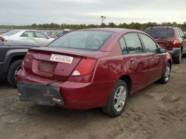 1G8AJ52F15Z169389 - 2005 SATURN ION LEVEL BURGUNDY photo 4