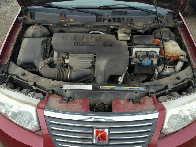 1G8AJ52F15Z169389 - 2005 SATURN ION LEVEL BURGUNDY photo 7