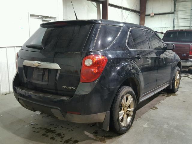 2GNALBEK7C6299085 - 2012 CHEVROLET EQUINOX LS BLACK photo 4