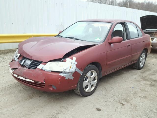 3N1CB51D76L468635 - 2006 NISSAN SENTRA 1.8 BURGUNDY photo 2