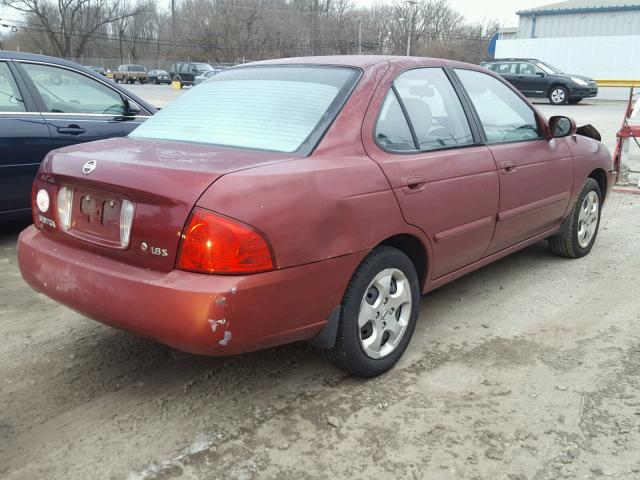 3N1CB51D76L468635 - 2006 NISSAN SENTRA 1.8 BURGUNDY photo 4