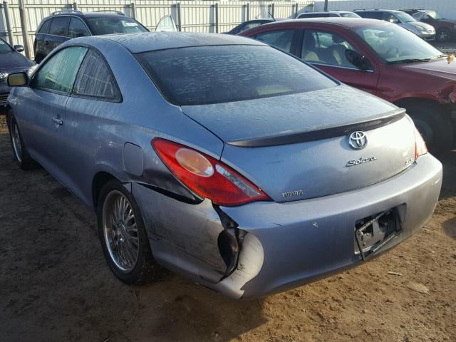 4T1CE38P95U520842 - 2005 TOYOTA CAMRY SOLA BLUE photo 3