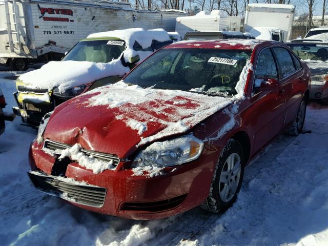 2G1WB58K689222219 - 2008 CHEVROLET IMPALA LS RED photo 2