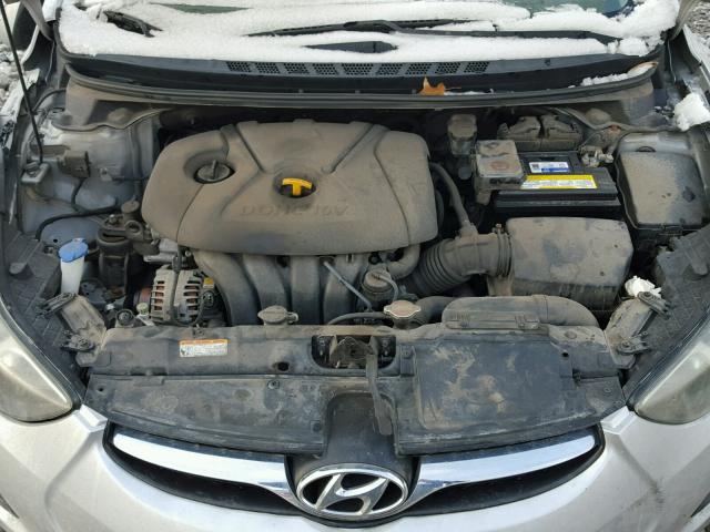 5NPDH4AEXBH027773 - 2011 HYUNDAI ELANTRA GL SILVER photo 7