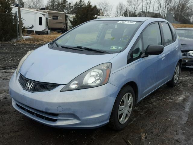 JHMGE8H2XAC017620 - 2010 HONDA FIT BLUE photo 2