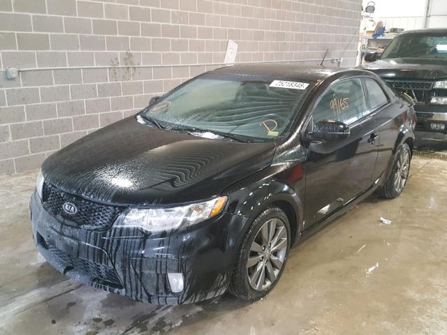 KNAFW6A39B5353103 - 2011 KIA FORTE SX BLACK photo 2