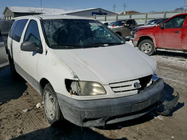 4T3ZF19C81U350322 - 2001 TOYOTA SIENNA CE WHITE photo 1