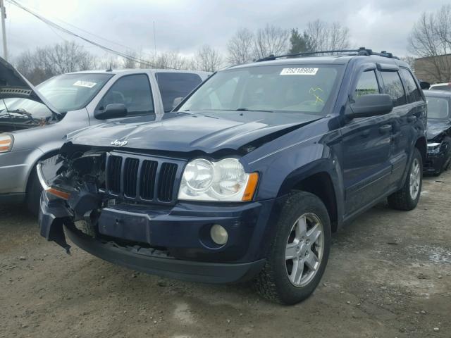 1J4GR48K35C653472 - 2005 JEEP GRAND CHER BLUE photo 2