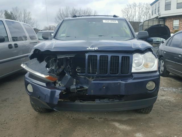 1J4GR48K35C653472 - 2005 JEEP GRAND CHER BLUE photo 9