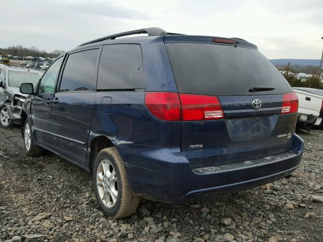 5TDBA22C15S036812 - 2005 TOYOTA SIENNA XLE BLUE photo 3