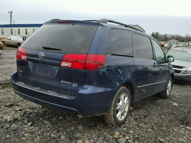 5TDBA22C15S036812 - 2005 TOYOTA SIENNA XLE BLUE photo 4