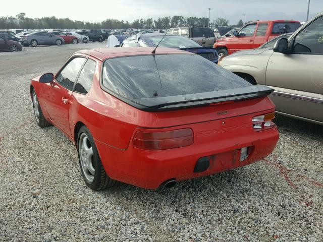 WP0AA2967NS820317 - 1992 PORSCHE 968 RED photo 3