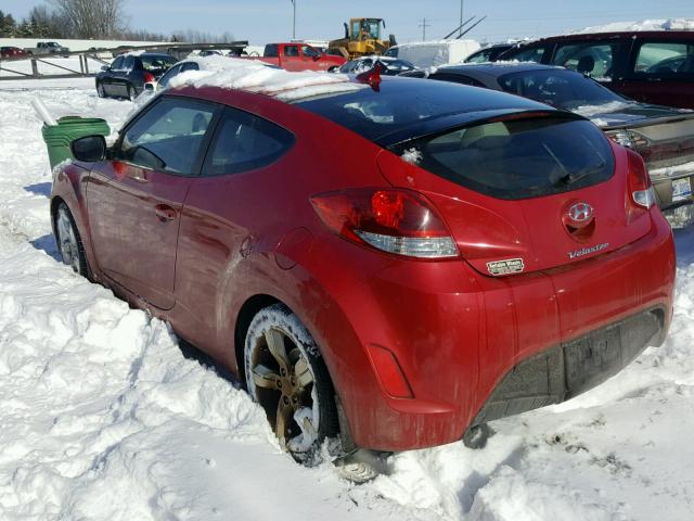 KMHTC6AD8CU049870 - 2012 HYUNDAI VELOSTER B RED photo 3