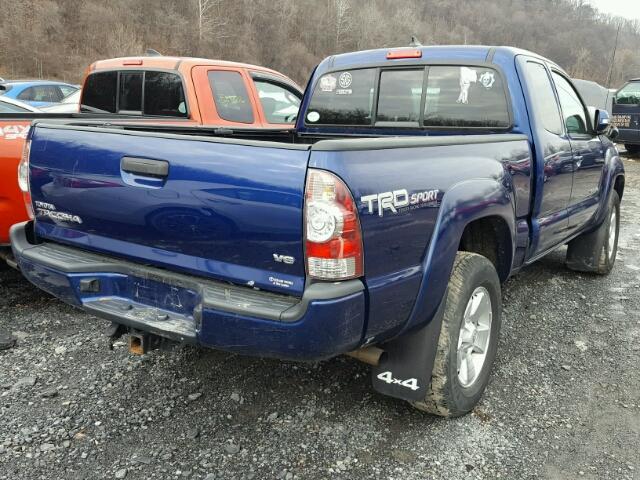 5TFUU4EN6FX126607 - 2015 TOYOTA TACOMA ACC BLUE photo 4