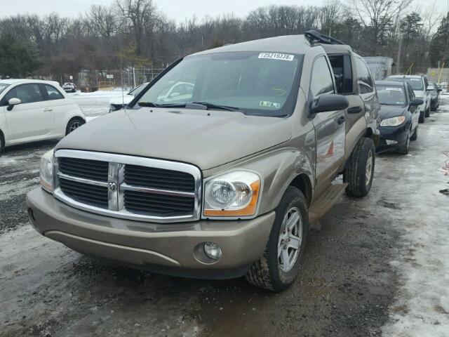 1D4HB48D25F564901 - 2005 DODGE DURANGO SL TAN photo 2