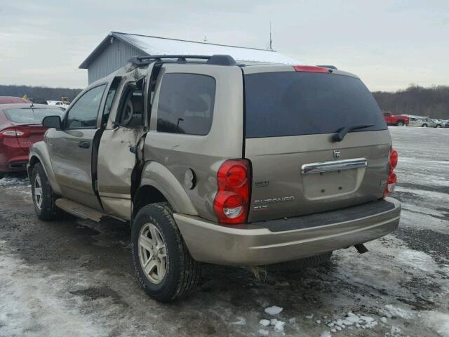 1D4HB48D25F564901 - 2005 DODGE DURANGO SL TAN photo 3