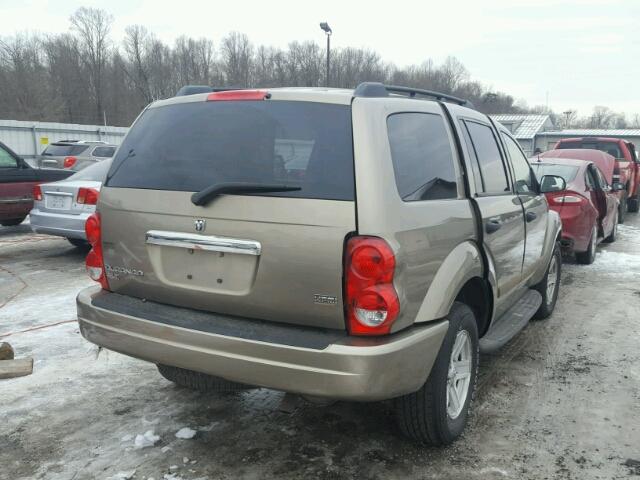 1D4HB48D25F564901 - 2005 DODGE DURANGO SL TAN photo 4